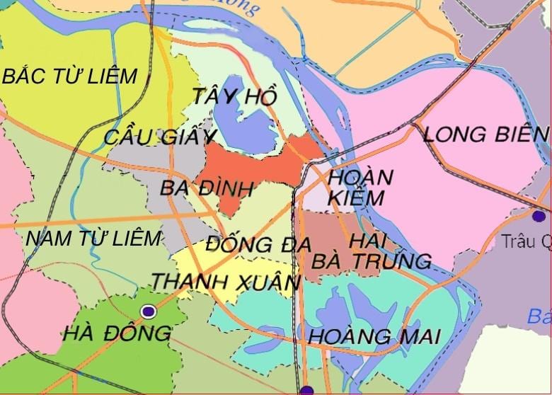 Mapa ng ha dong distrito hanoi
