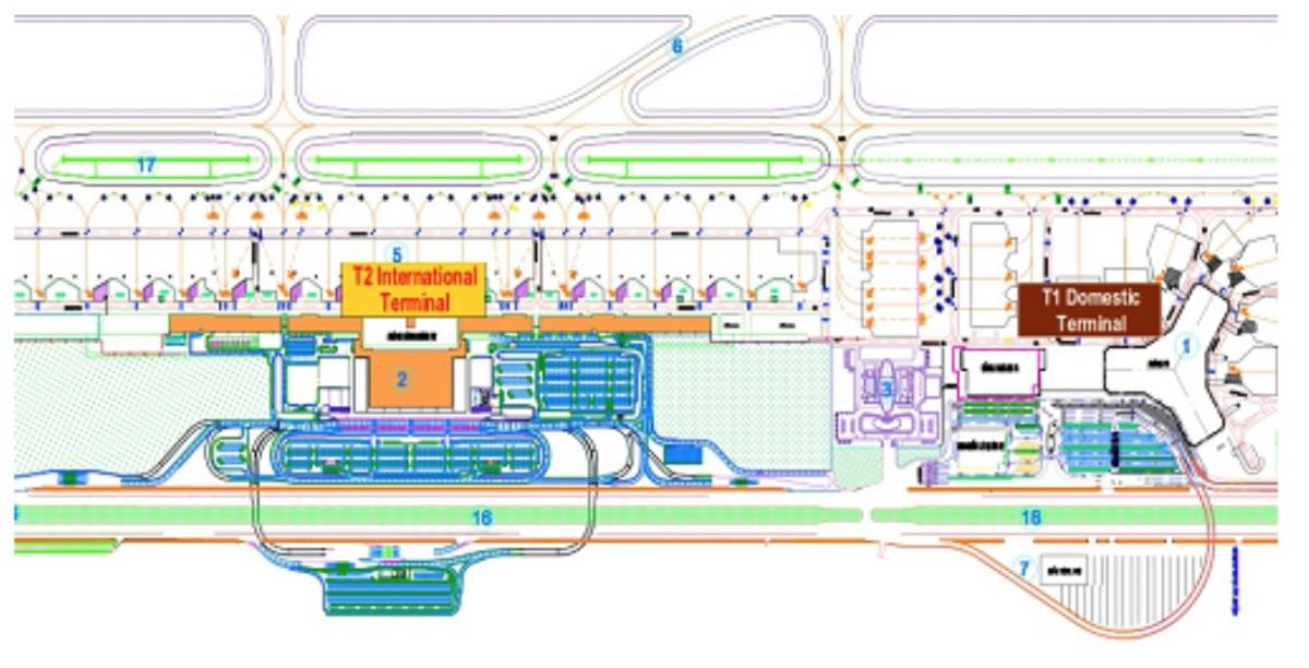 hanoi airport terminal mapa