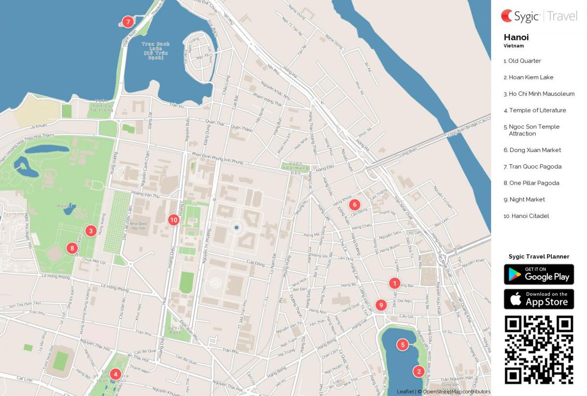 Mapa ng hanoi street food