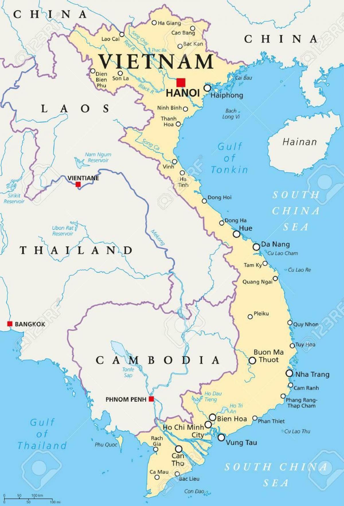 hanoi mapa ng lokasyon