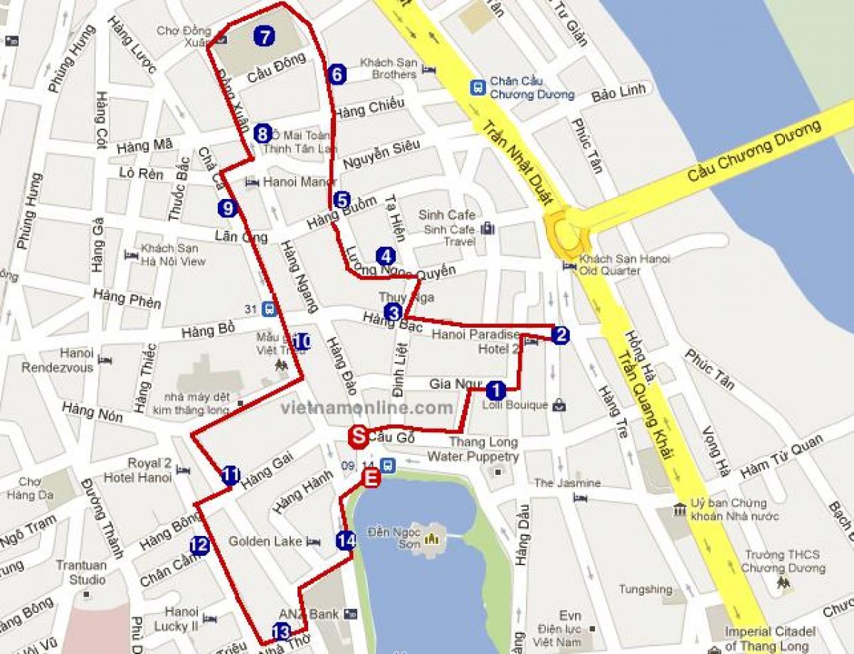 hanoi old town map