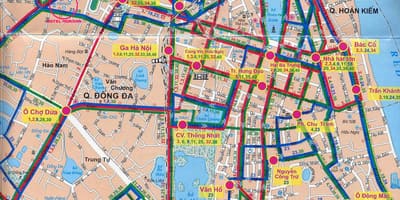 Mapa ng hanoi bus 17 ruta