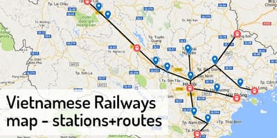 Mapa ng hanoi sa istasyon ng tren 