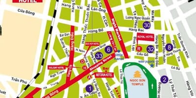 Mapa ng kalye hanoi