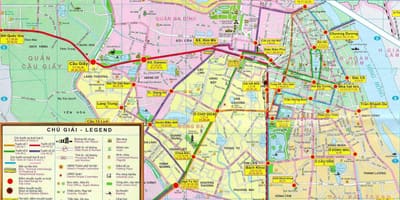 Mapa ng hanoi pampublikong sasakyan