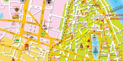 Hanoi turismo mapa